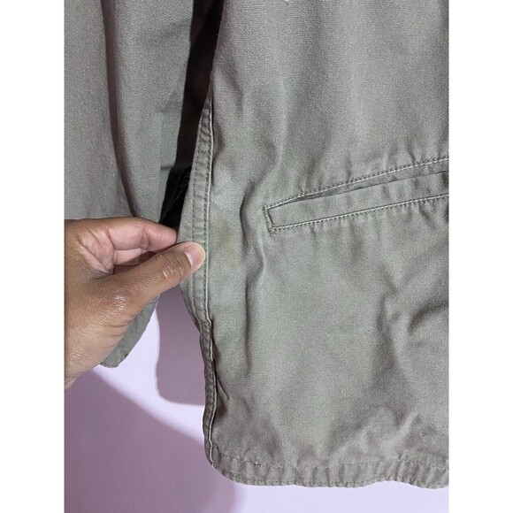 Vtg LL Bean Jacket Womens M Green 90s Southwest Tapestry Field Aztec Boho - Picture 3 of 15